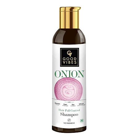 Onion Hairfall Control Shampoo with Keratin, Corn, Wheat Protein & Soy